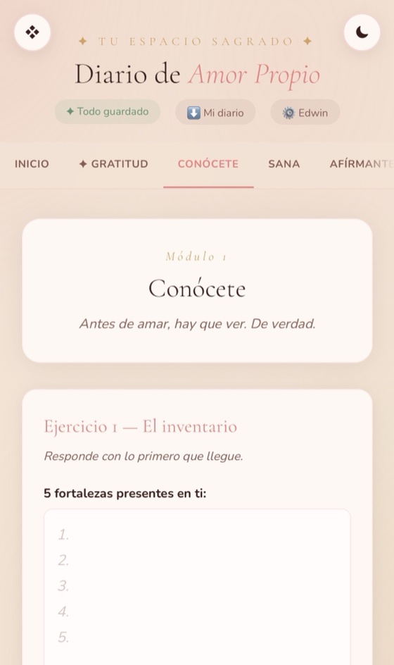 Módulo conócete del diario