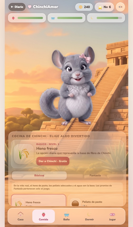 Catálogo de alimentos de ChinchiJuego